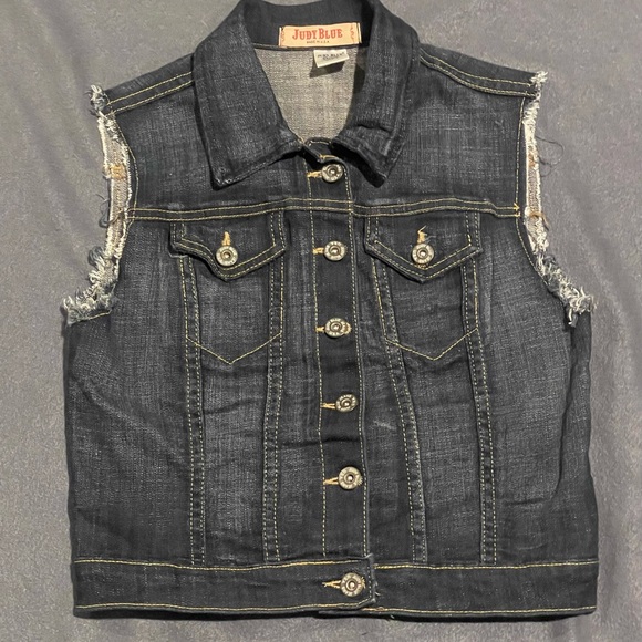 Judy Blue jean vest women’s size small NWOT‎ blue - Picture 1 of 6
